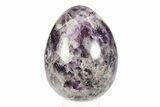 Polished Chevron Amethyst Egg - Madagascar #245396-1